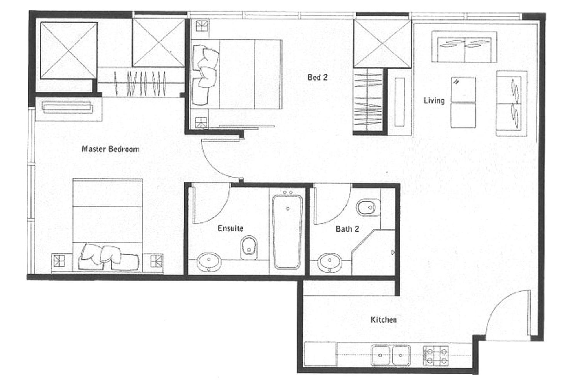 Sky Villas Apartments Bangkok Eksteriør bilde
